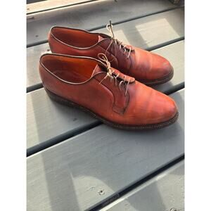 Alden 930 brown alpine calfskin plain toe dress shoes Bluchers size 10.5 A/C